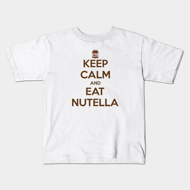 Keep Calm and Eat Nutella Kids T-Shirt by McWonderful